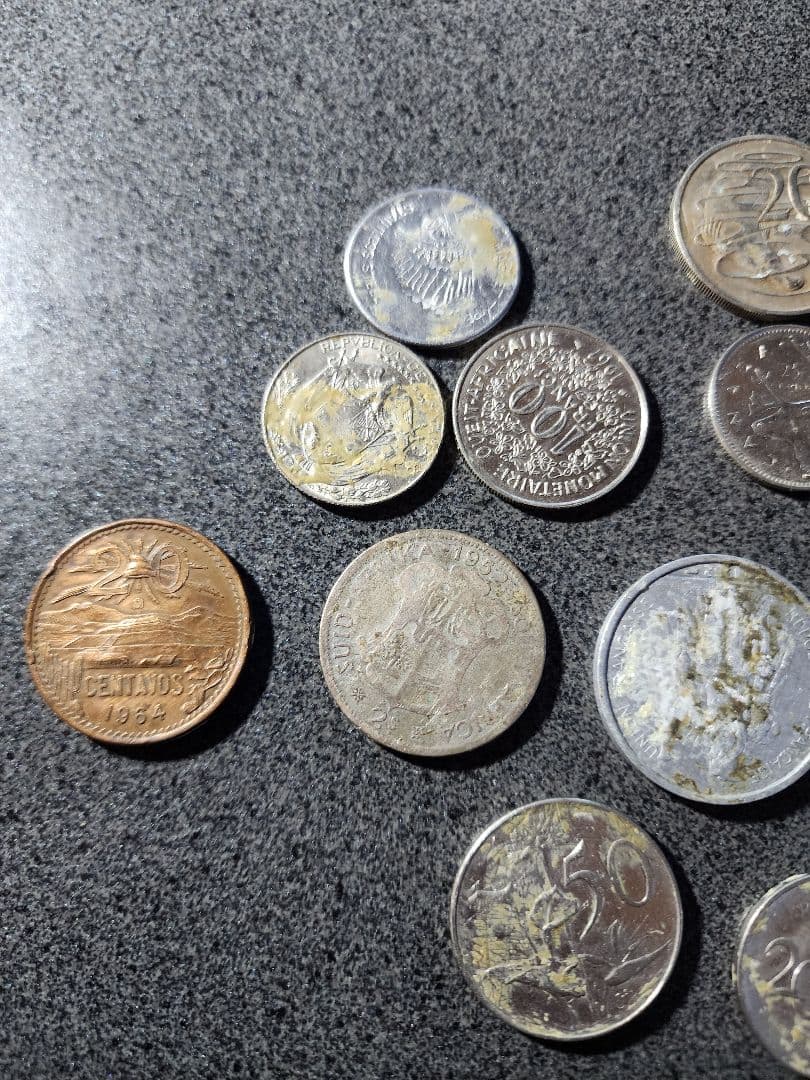 外国硬貨　まとめ売り　370g