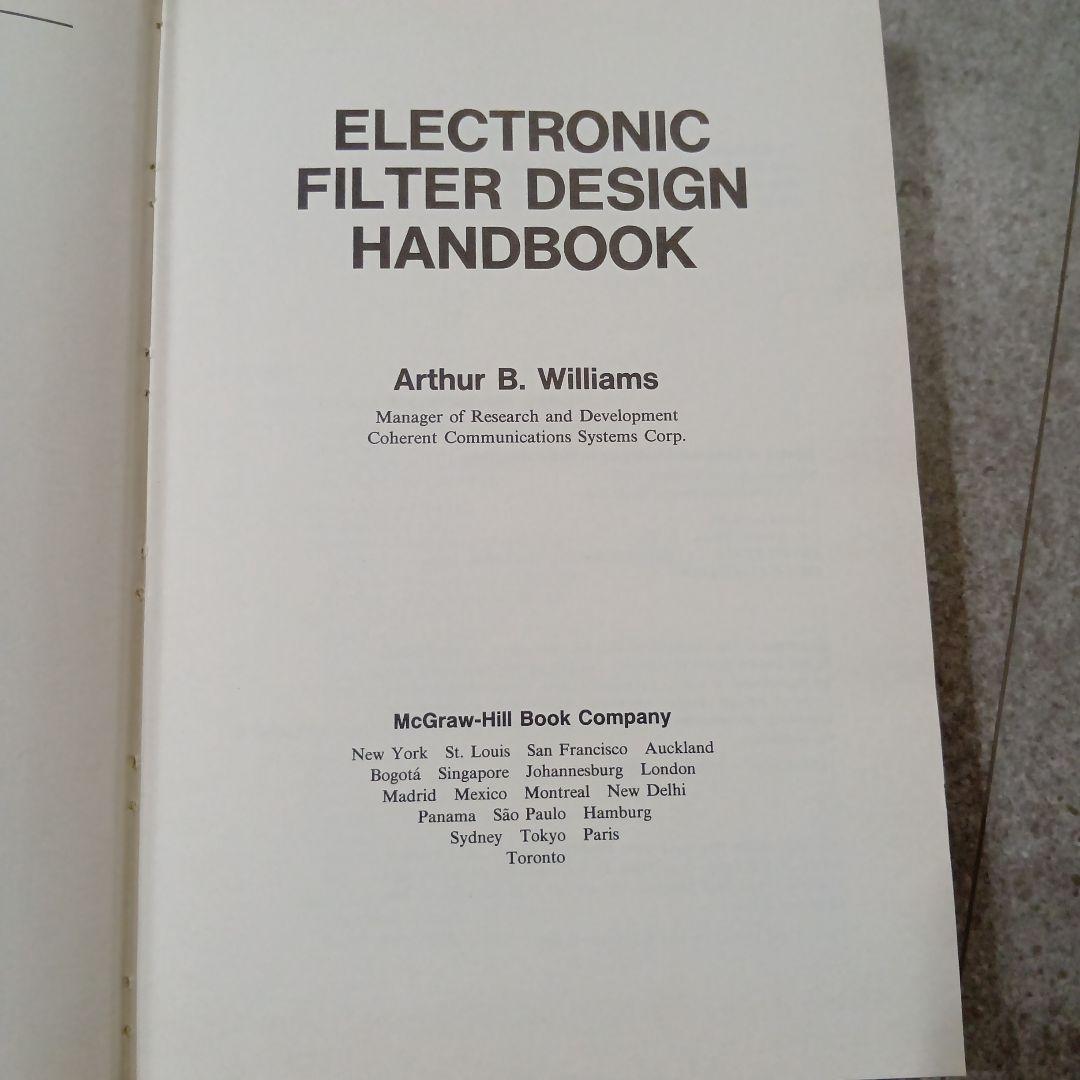 語学・辞書・学習参考書 Electronic Filter Design Handbook
