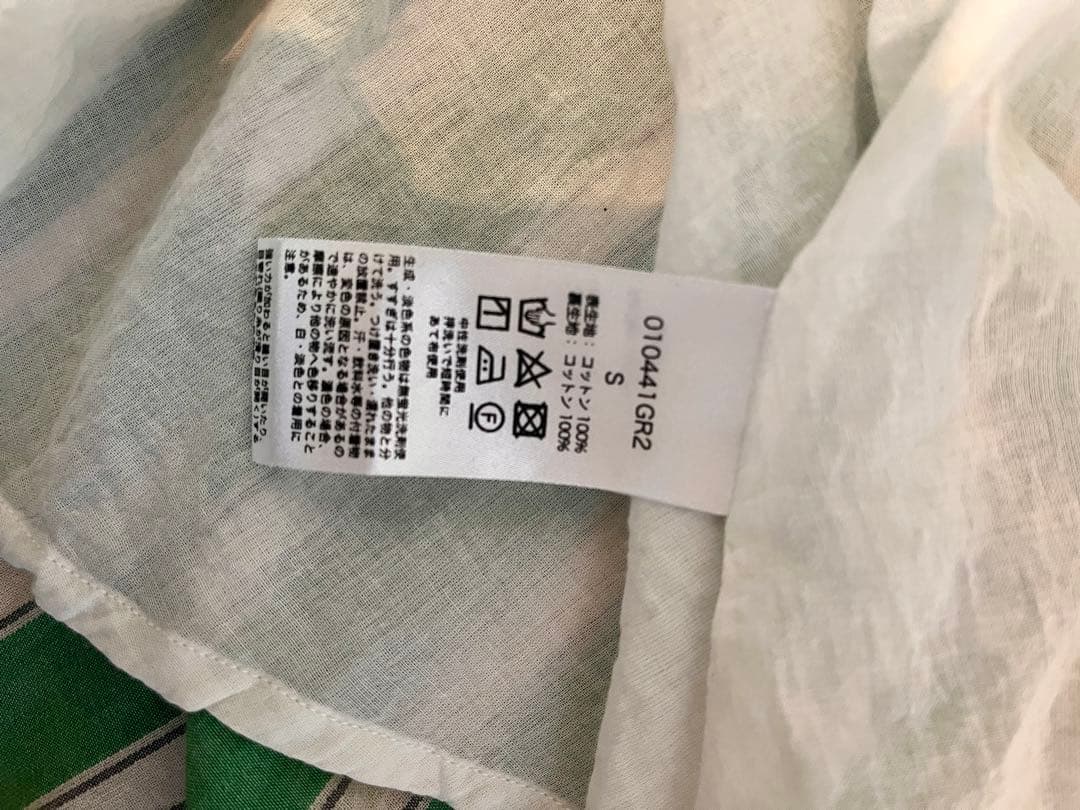 美品ヌキテパ　コットンストライプワンピース