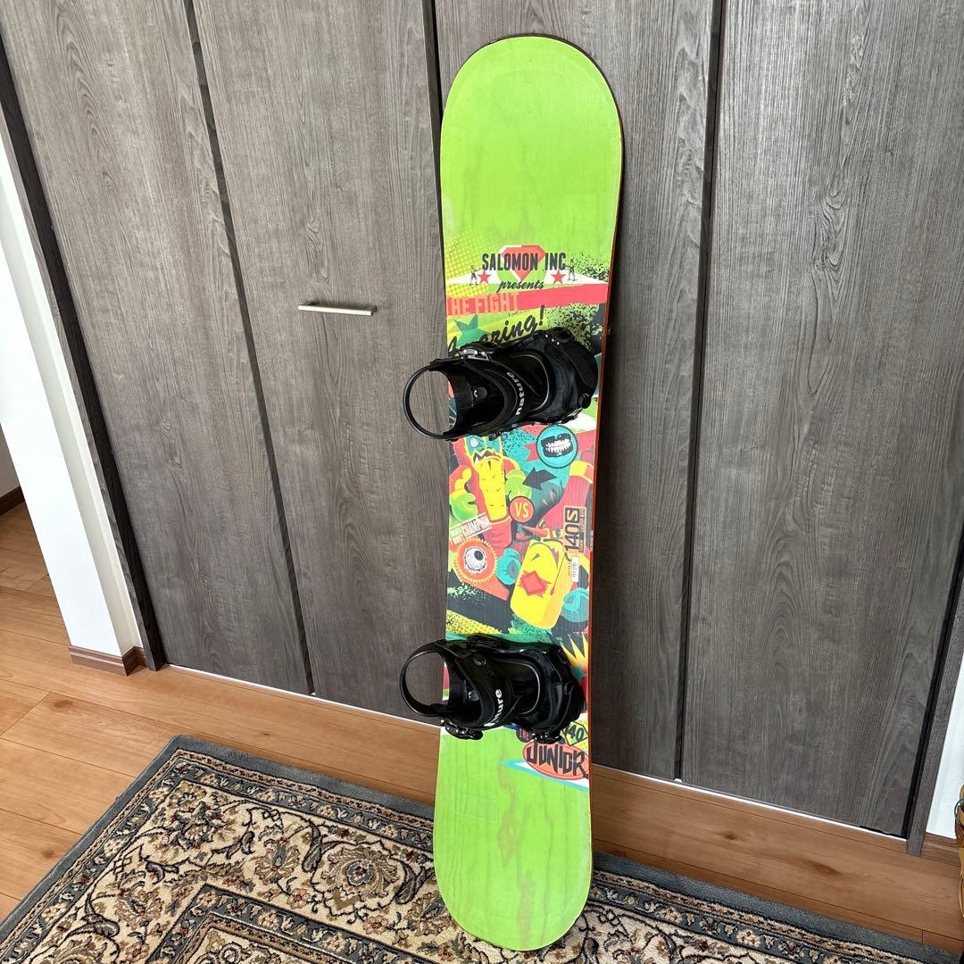 SALOMONキッズスノーボード140cm ビンディング付き