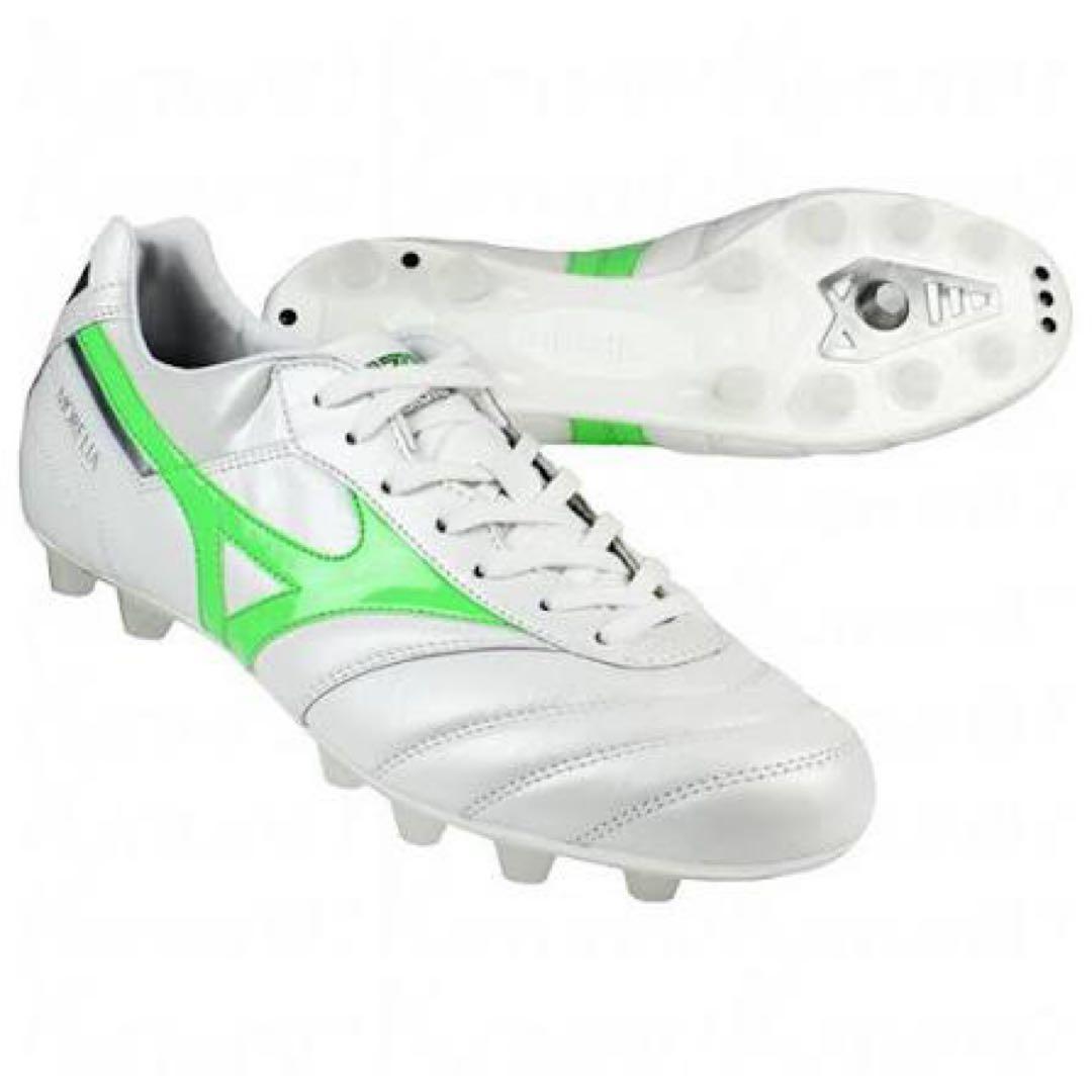 Mizuno Morelia II Japan シルバー/グリーン
