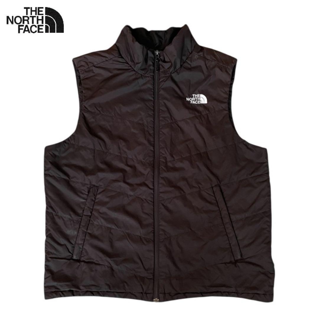 THE NORTH FACE中綿ベストブラックLメンズ 軽量 保温アウトドア古着