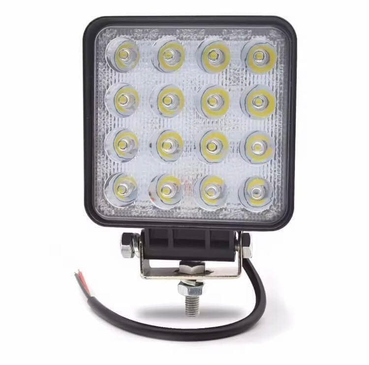 10個セット ホワイト 48W 50mm LEDワークライト 作業灯