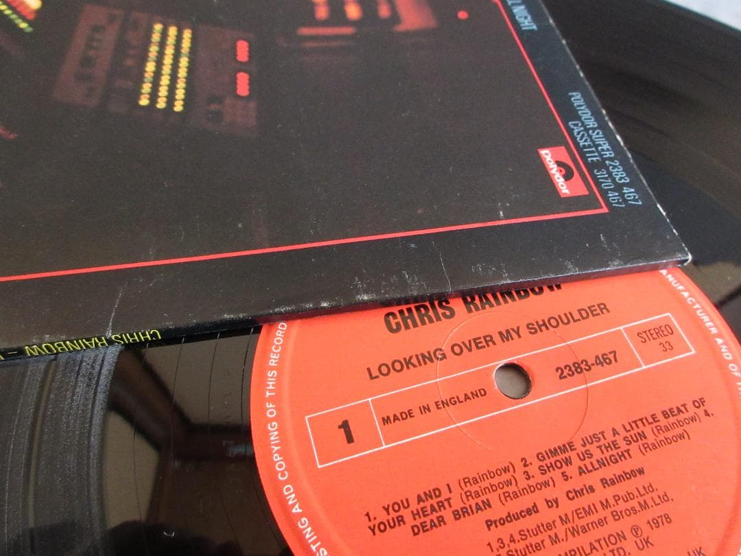 ★CHRIS RAINBOW/LOOKING OVER MY SHOULDER★