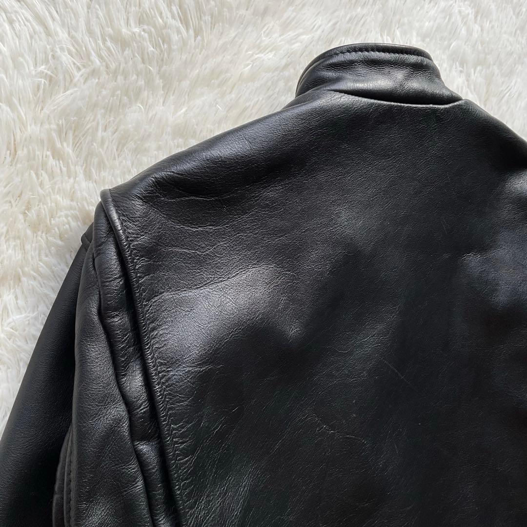人気✨schott 641 レザージャケット　シングルライダース　本革　40 黒