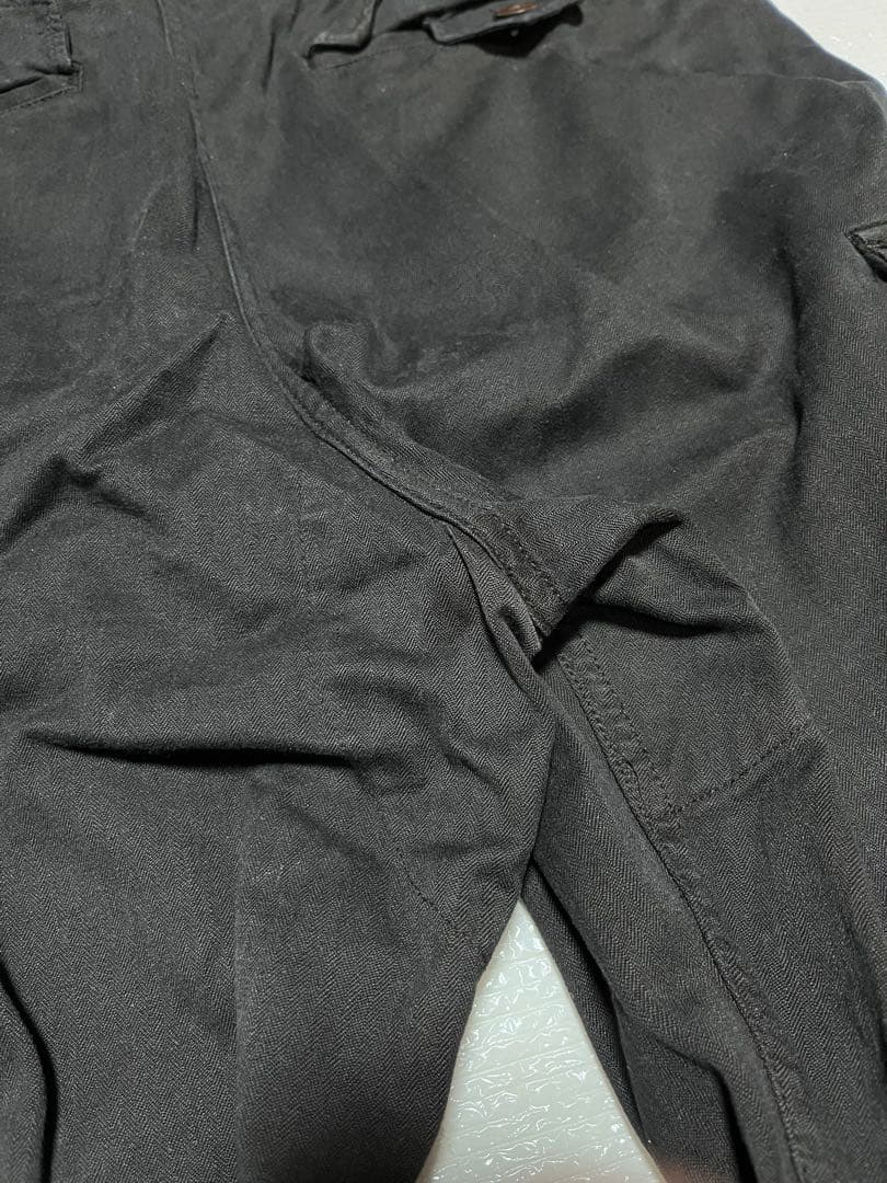 【vintage】フランス軍 M-47 ブラック カーゴパンツ ミリタリーパンツ