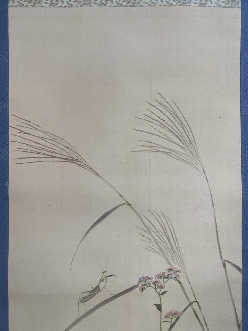 i*o様 松涛『秋乃七草』絹本 春景 花鳥図 日本画 絵画 掛軸25050713