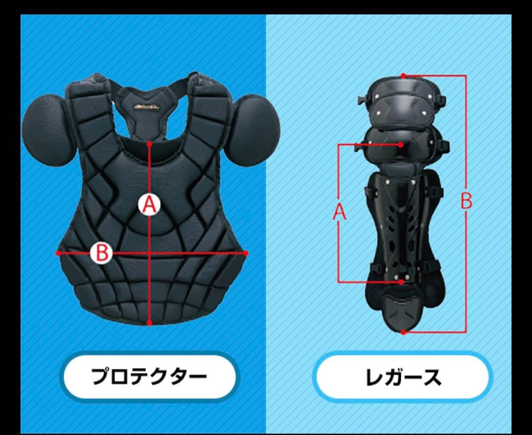 ZETT ジュニア用　キャッチャー防具　セット　小林型　少年軟式