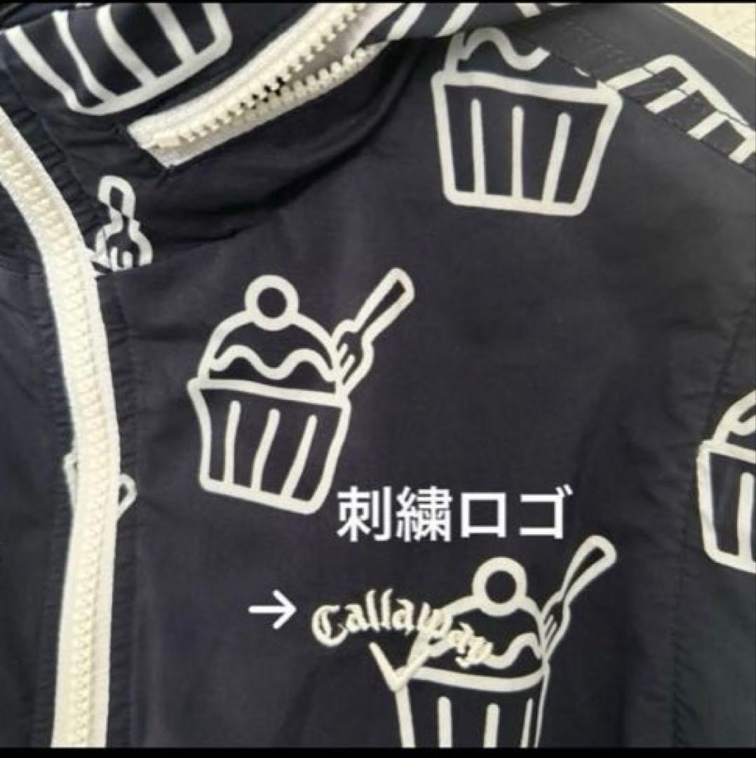 キャロウェイ Callaway カップケーキ柄 フルジップ ブルゾンゴルフウェア