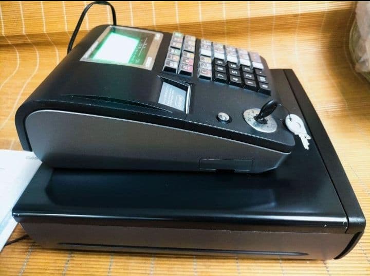 カシオレジスター　TE-400　フル設定無料　美品PC連携売上管理　301150