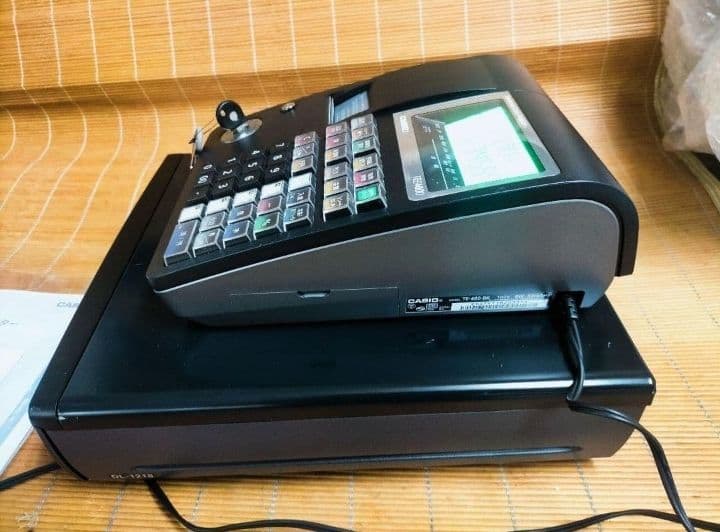 カシオレジスター　TE-400　フル設定無料　美品PC連携売上管理　301150