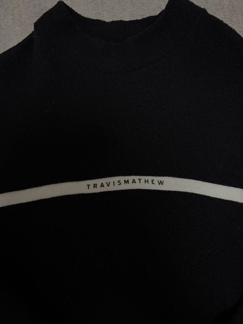TRAVISMATHEW ブラック 長袖ニット モックネック 2XL