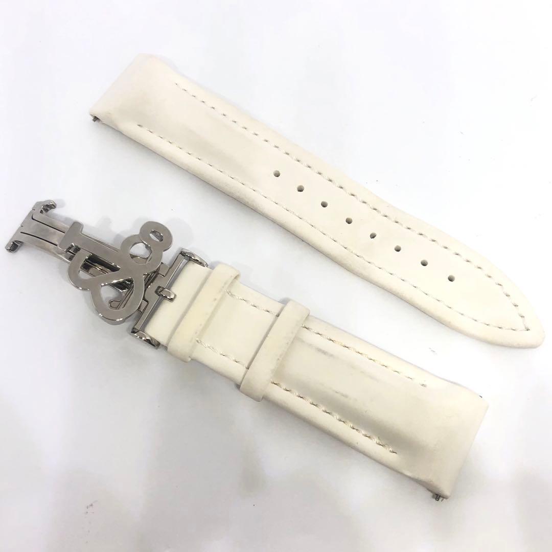 ジェイコブ JACOB&Co 40mm専用 白 ラバーベルト バンド バックル
