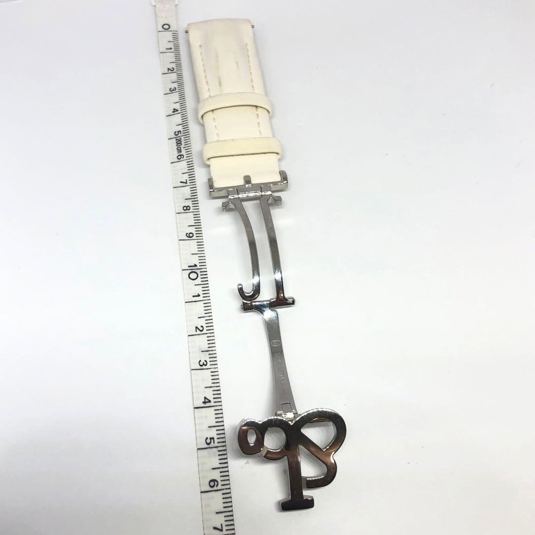 ジェイコブ JACOB&Co 40mm専用 白 ラバーベルト バンド バックル