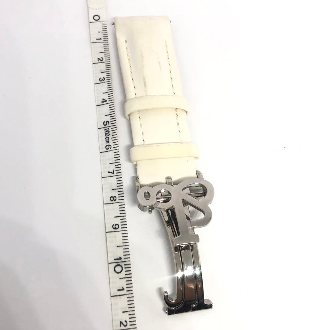 ジェイコブ JACOB&Co 40mm専用 白 ラバーベルト バンド バックル