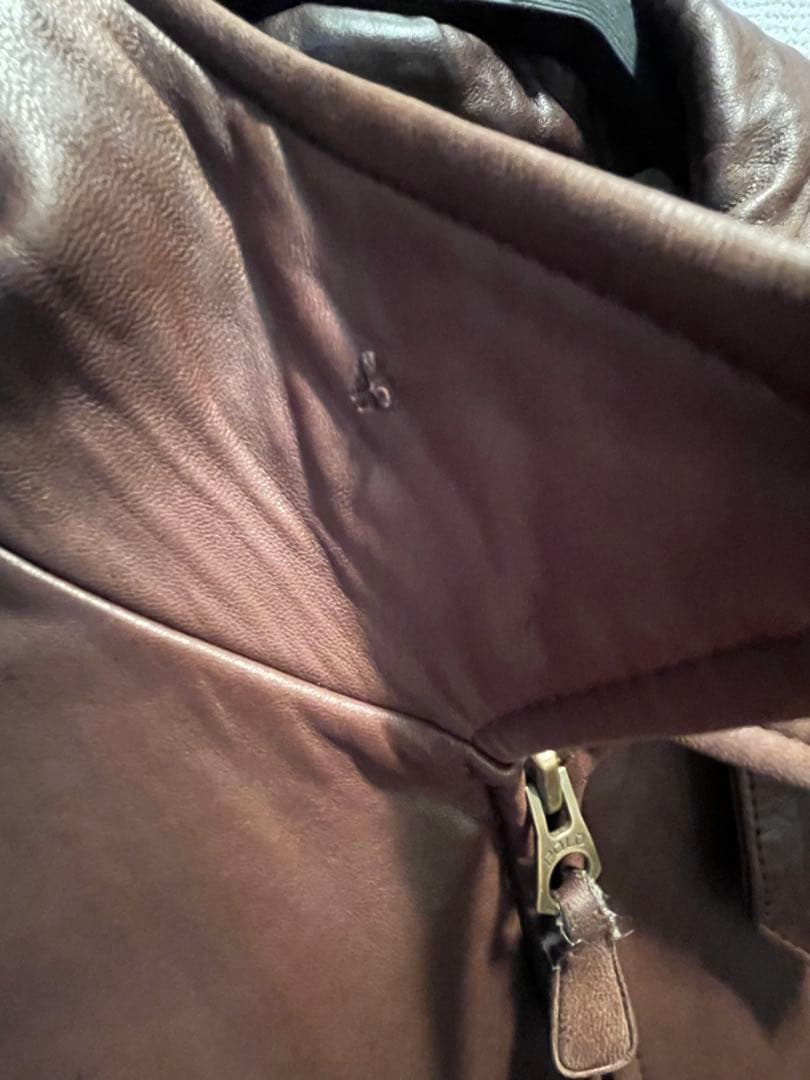 Ralph lauren レザージャケット　ラムスキン　90s