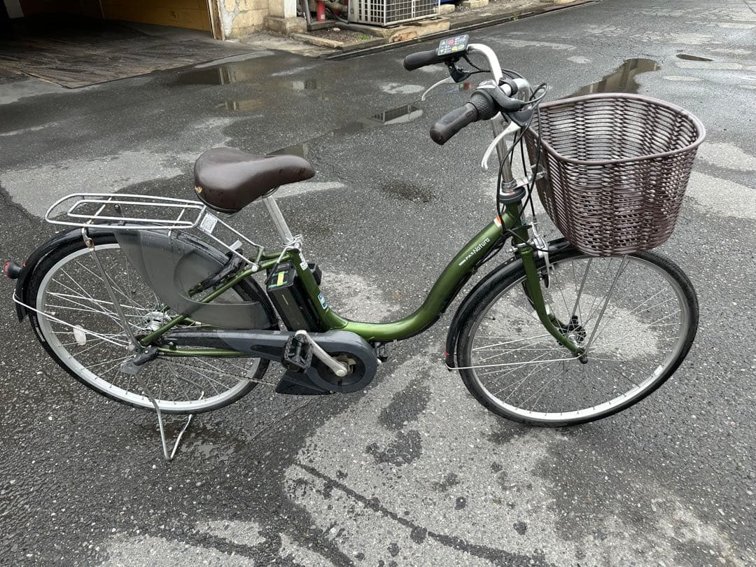 YAMAHA電動アシスト自転車 シティタイプ 緑色