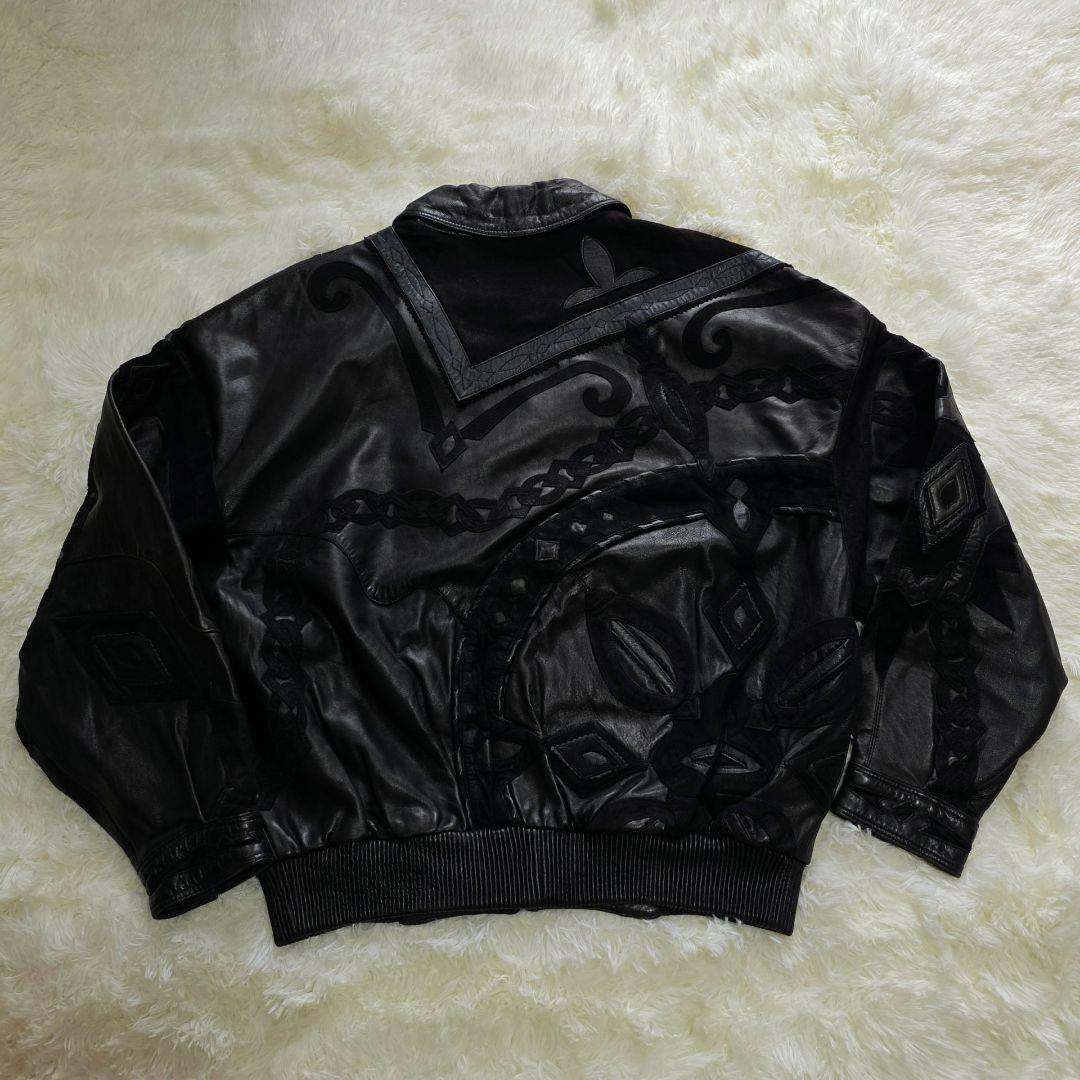 希少 Pelle Pelle チェーンリンクレザージャケット 38 M～L