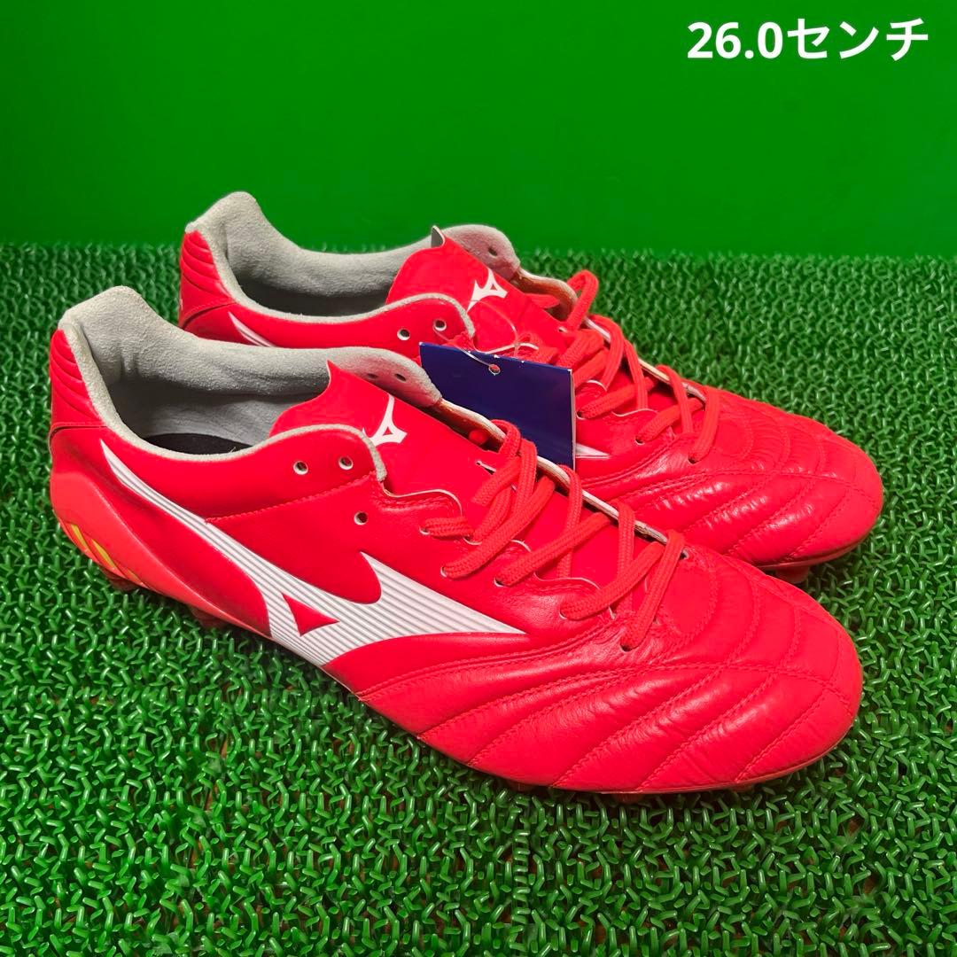 ミズノ サッカースパイクモナルシーダ NEO 2 ELITE(レッド×イエロー)