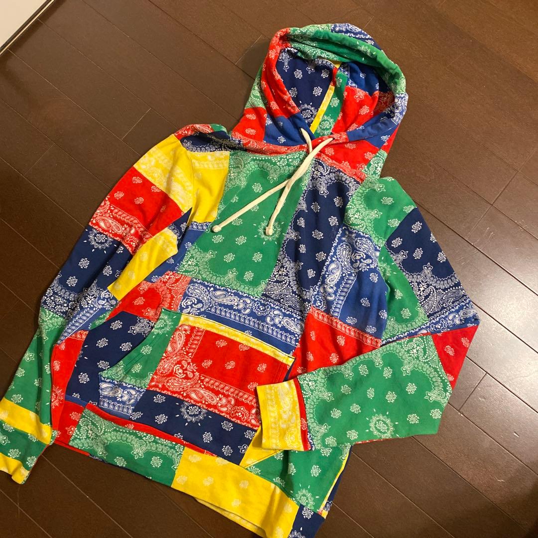 新品　ポロラルフローレン パッチワーク柄 カラフルパーカー