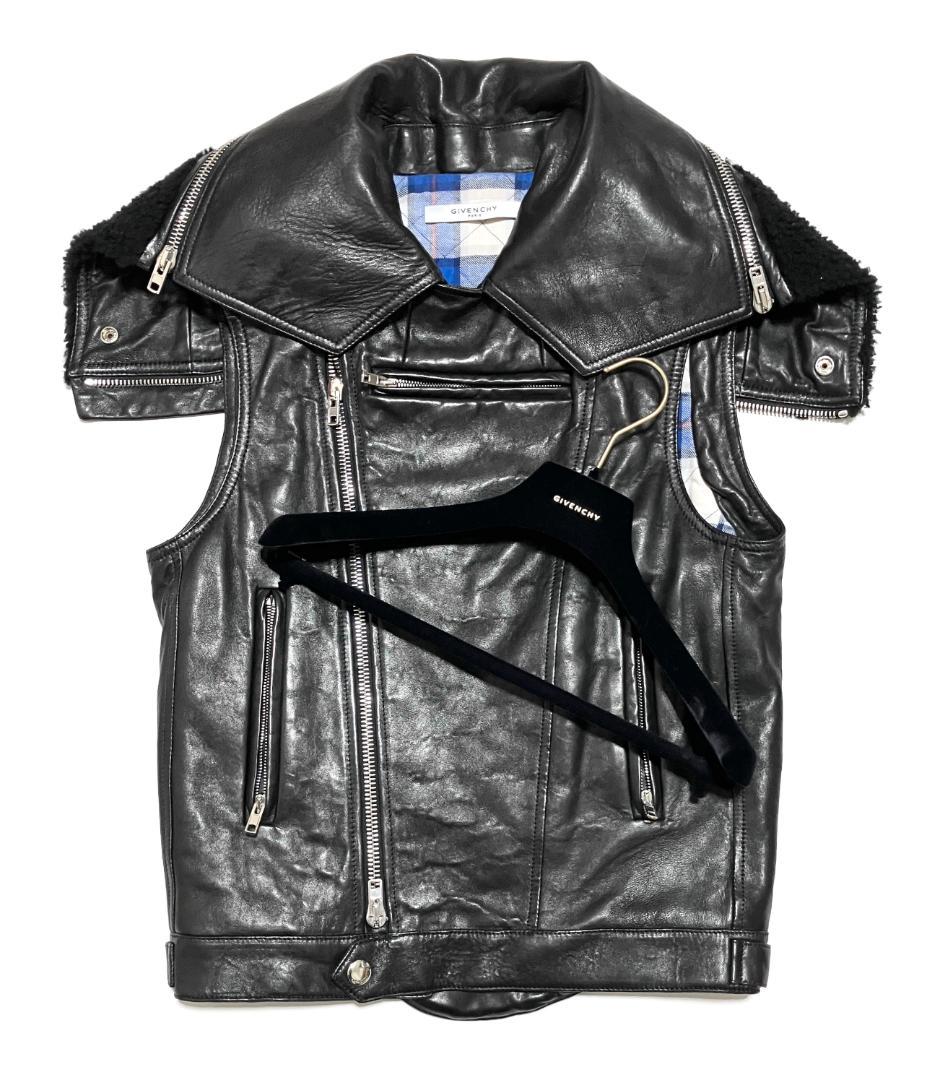 ジャケット・アウター Givenchy 2017 Leather Sleeveless Jacket