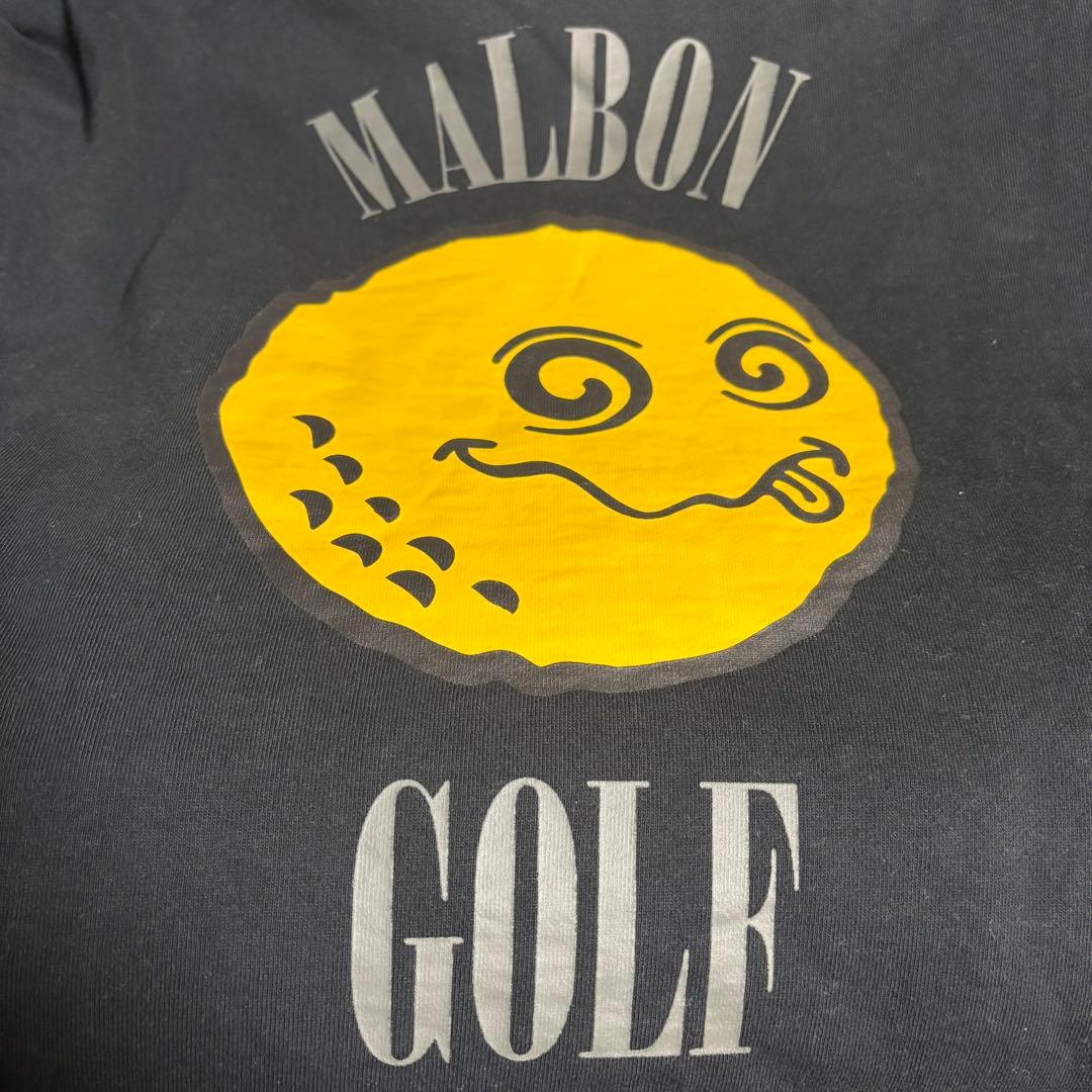 ☆美品　マルボンゴルフ×ビームス Malbon くブラック　パーカーXL 胸刺繍