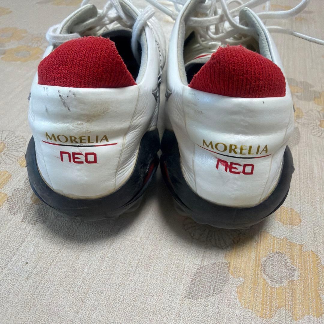 Mizuno Morelia NEO サッカーシューズ ホワイト/レッド