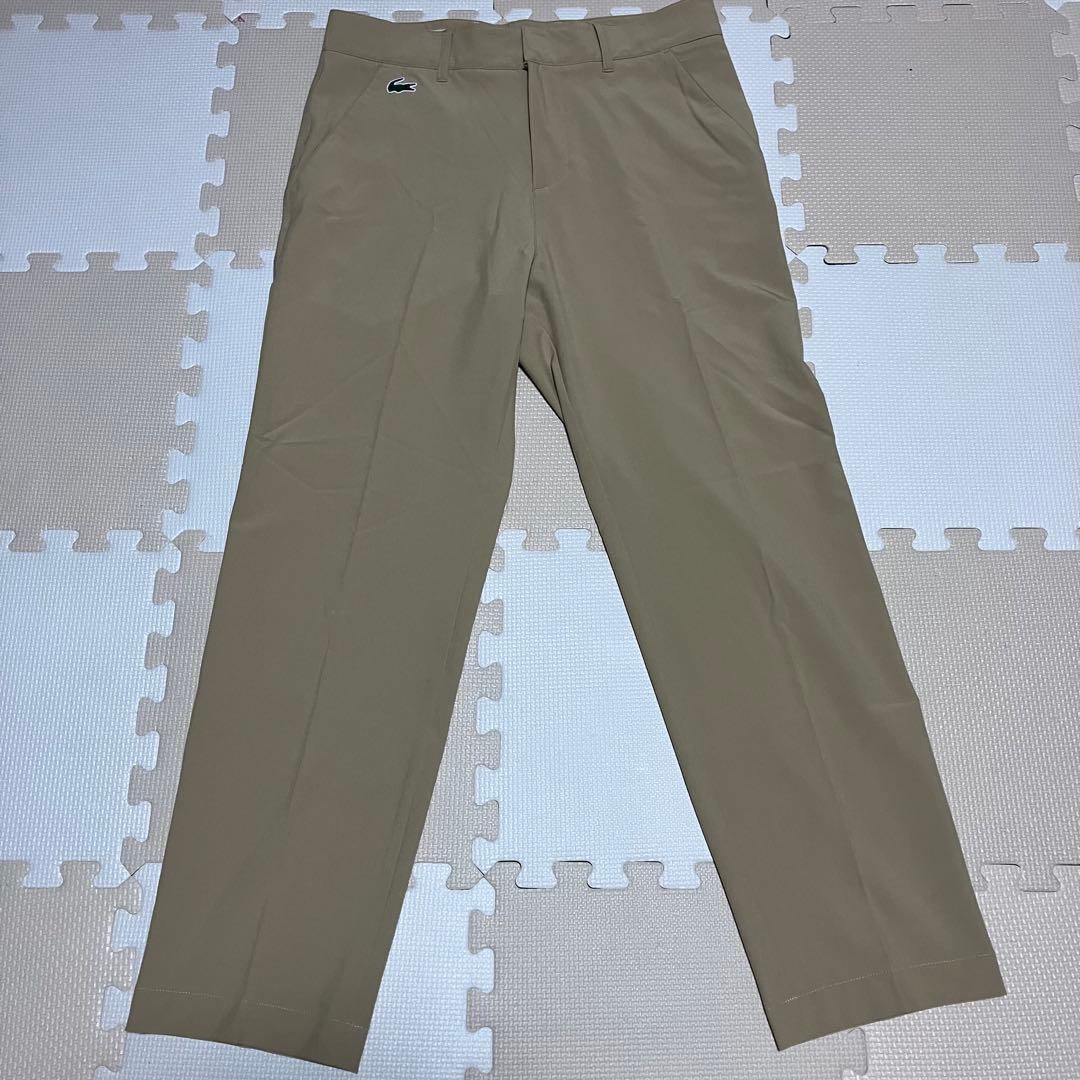 LACOSTE ラコステ ゴルフパンツ スラックス ベージュ ワニロゴ