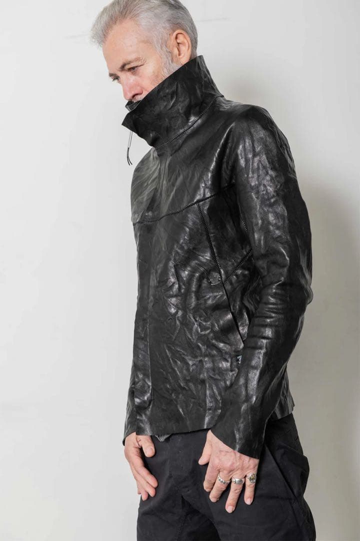 isaac sellam レザージャケット　s black