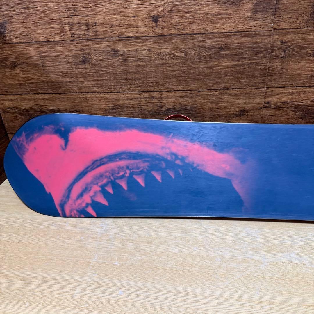 美品　BURTON UNION パウダー　フリーライド 156cm ジョーズ 鮫