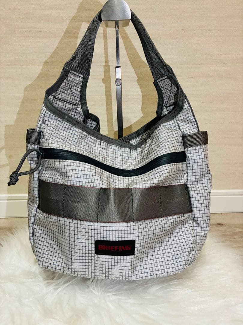 新品未使用　BRIEFING GOLF カートバッグ リップストップ グレー