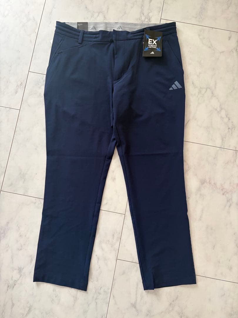 adidas ネイビー パンツ レギュラーフィット 新品　メンズ　ウエスト92