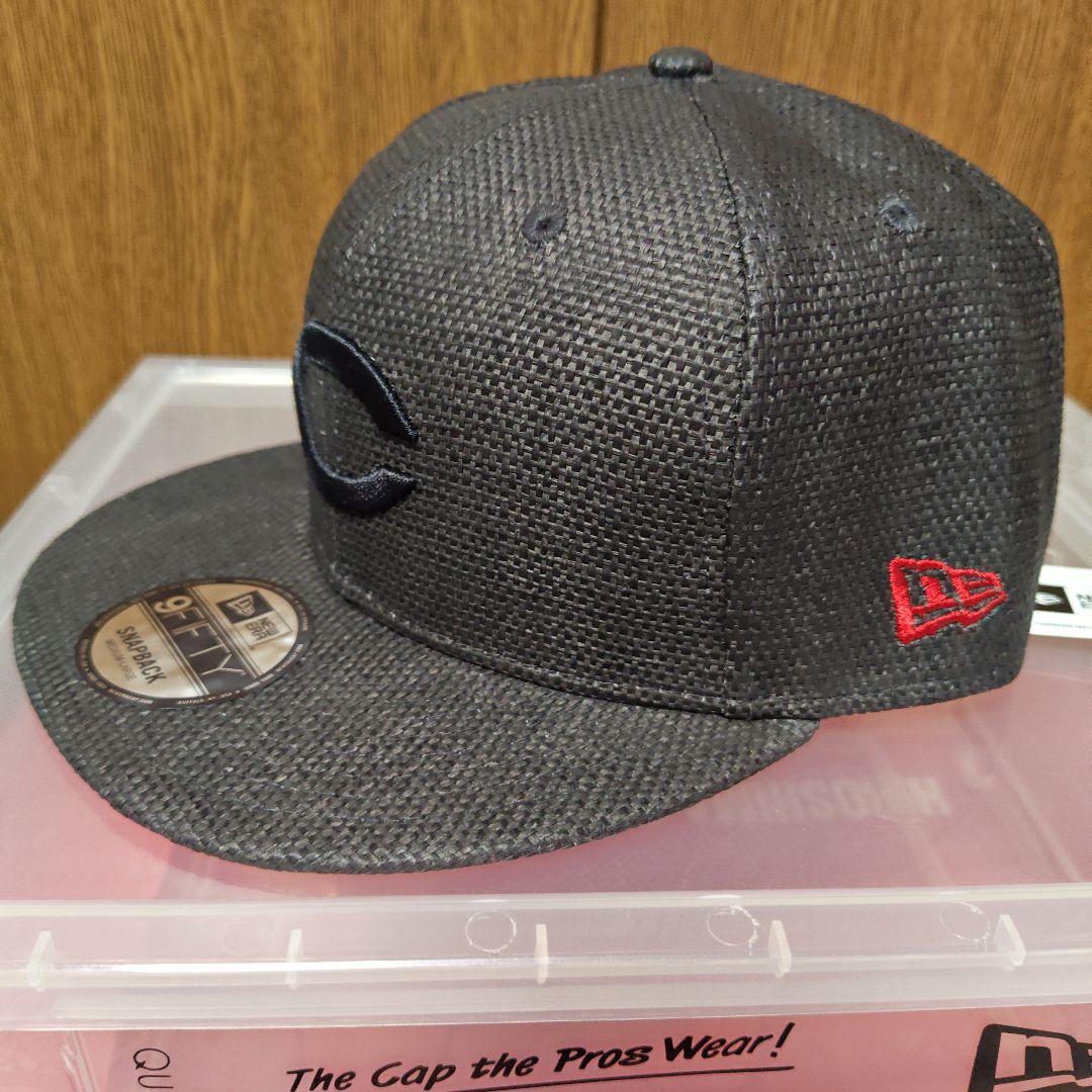カープキャップニューエラ950ストローキャップブラック！限定完売品！