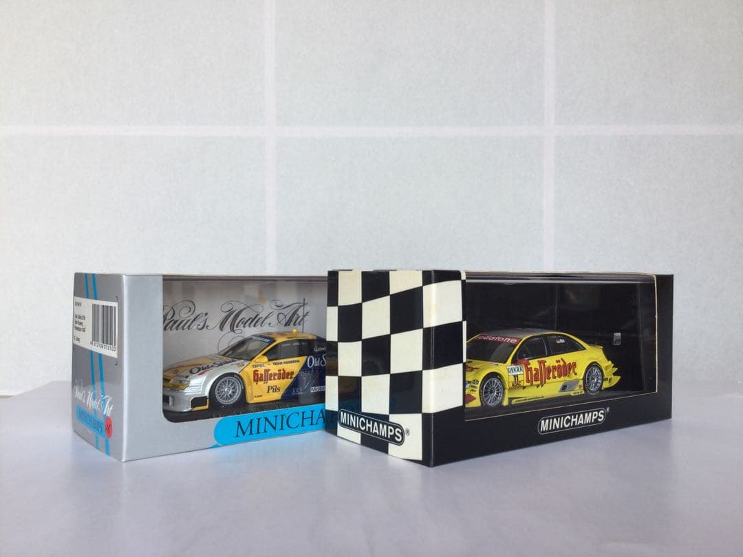 MINICHAMPS オペルカリブラ・アウディA4 DTM 2台セット