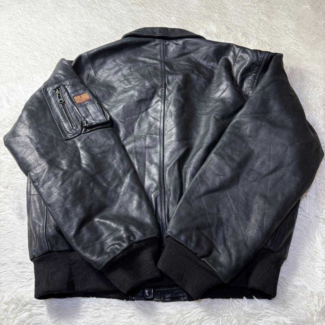 【90s】REDSKINS レザー フライトジャケット XL フランス空軍仕様