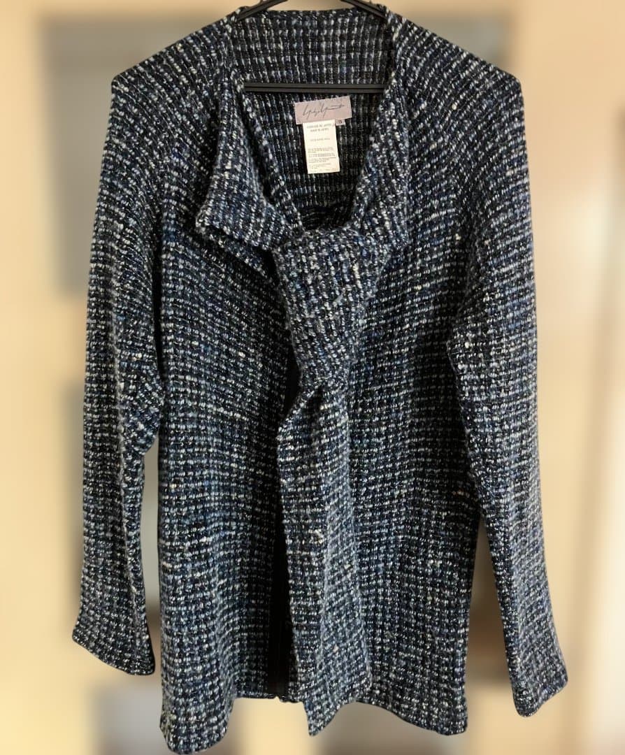 Yohji Yamamoto ヨウジヤマモト　ツイード カーディガン ジャンク