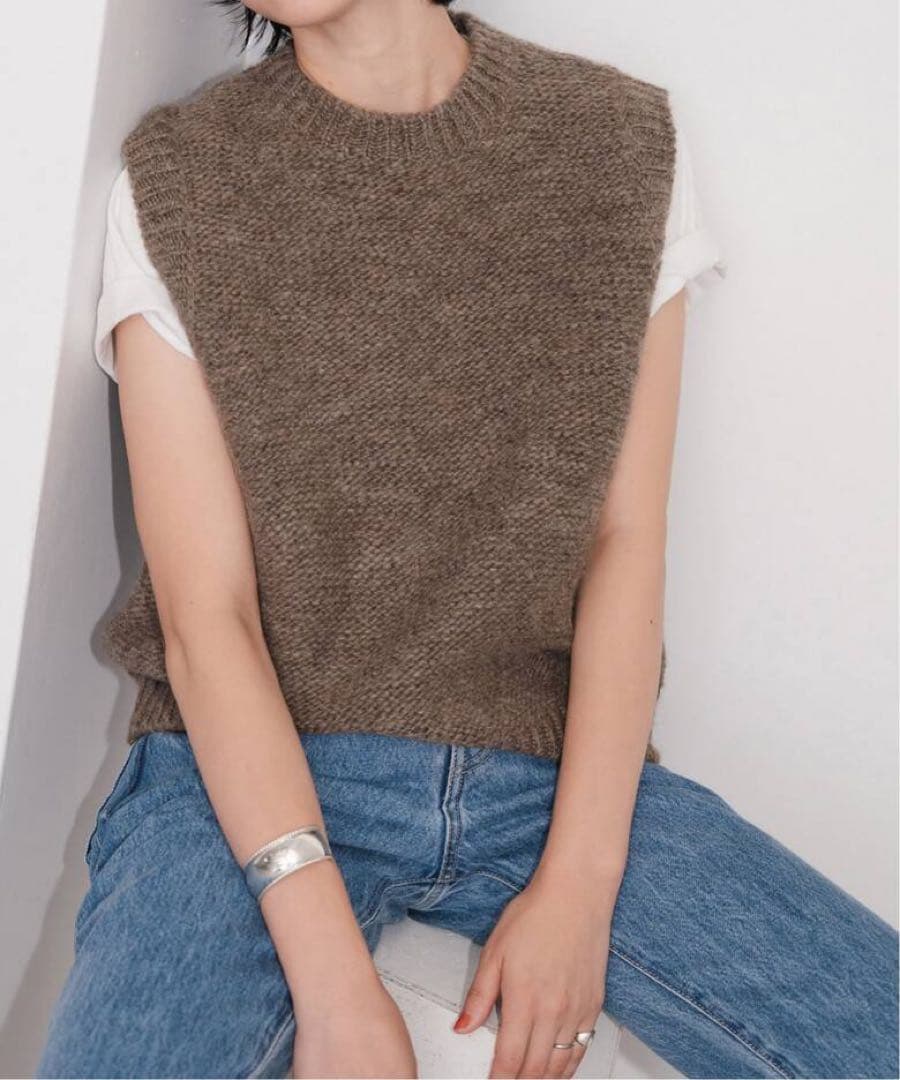 Spick&Span K.Ayami*Sヴィンテージライクニットベスト