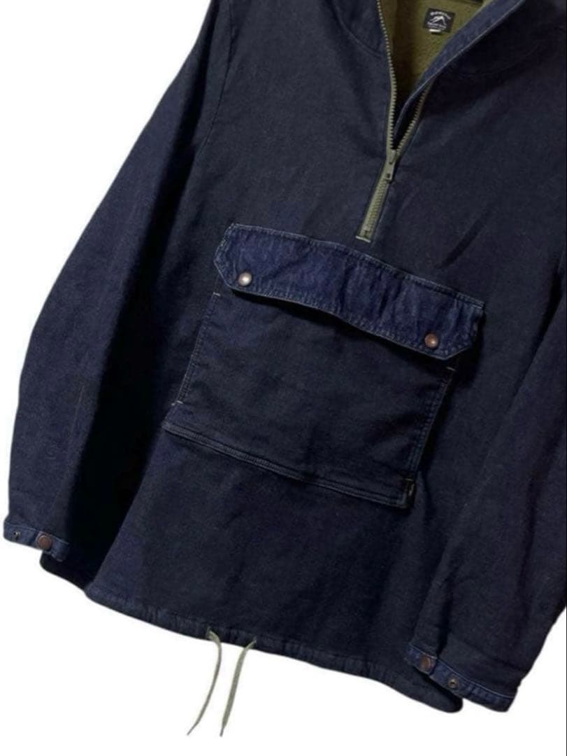 専用品 GOHEMP アノラック デニムパーカー 裏起毛 日本製 サイズ2