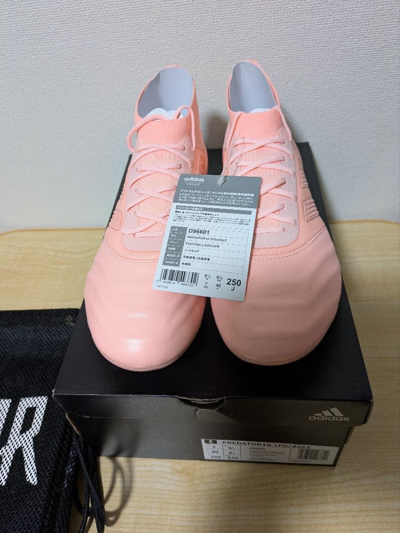 adidas Predator 19.1 FG ピンク 250　3月中限定価格！