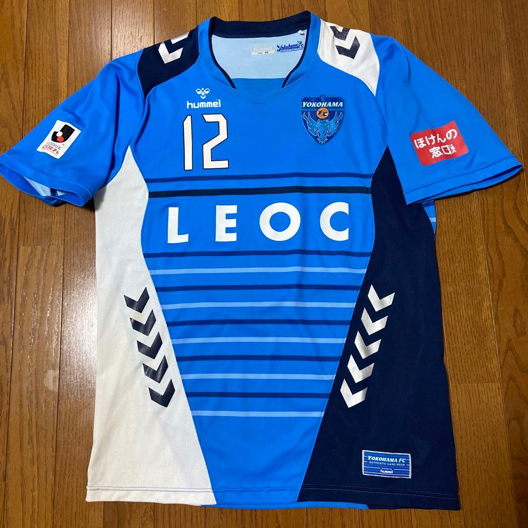 ヒュンメル　横浜FC ユニフォーム12番 直筆サイン入　XOサイズ　古着