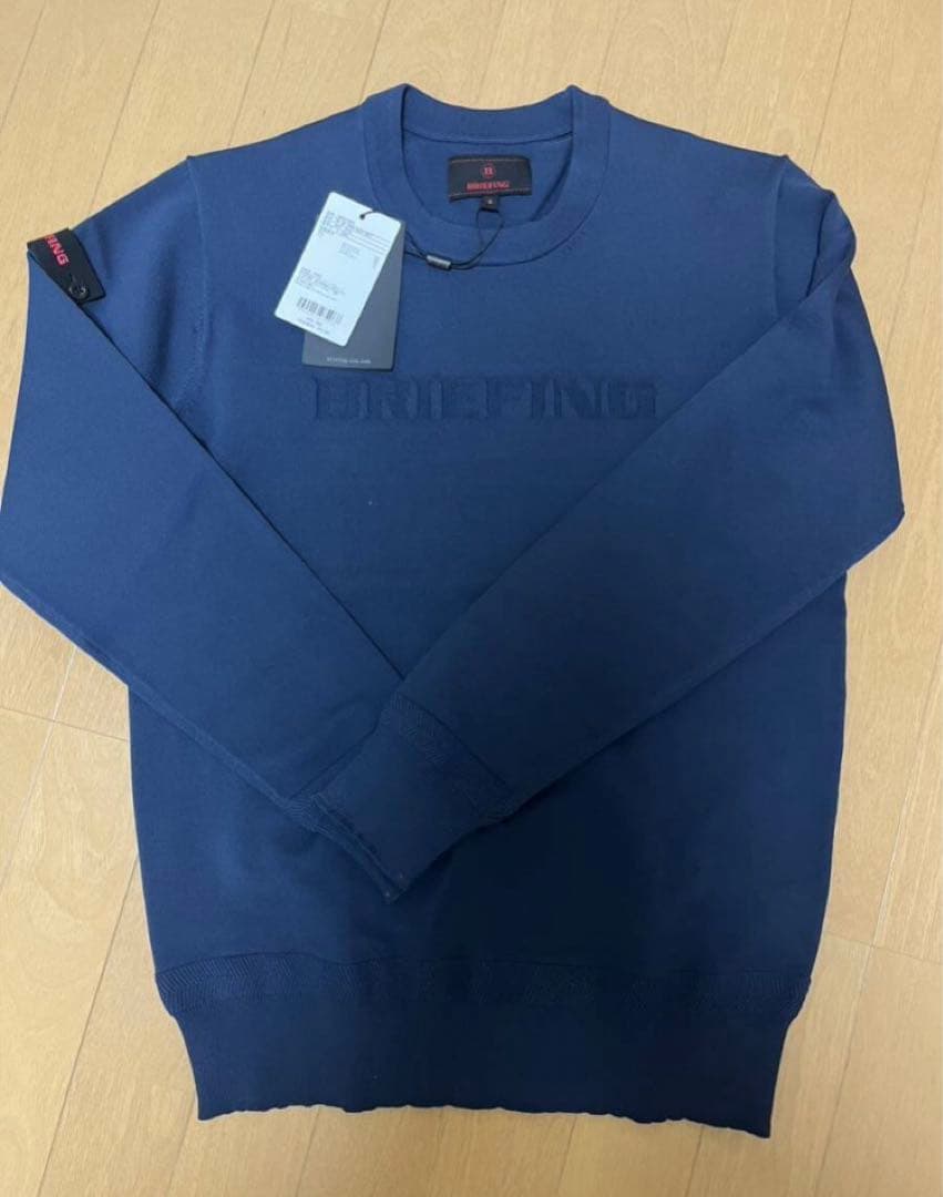 【新品正規品】BRIEFING ブリーフィング クルーネック ニット ネイビー