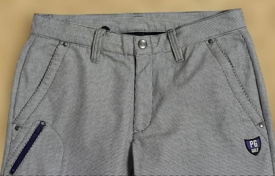 美品 PEARY GATES ゴルフパンツ 裏微起毛 暖パン 千鳥格子 サイズ4