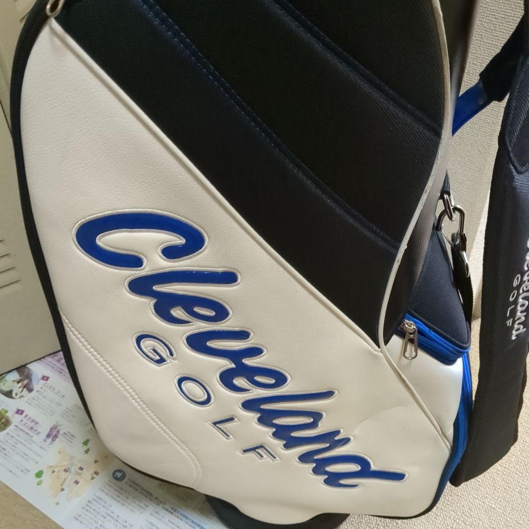 素敵なCleveland Golf キャディバッグ ホワイト/ブラック/ブルー