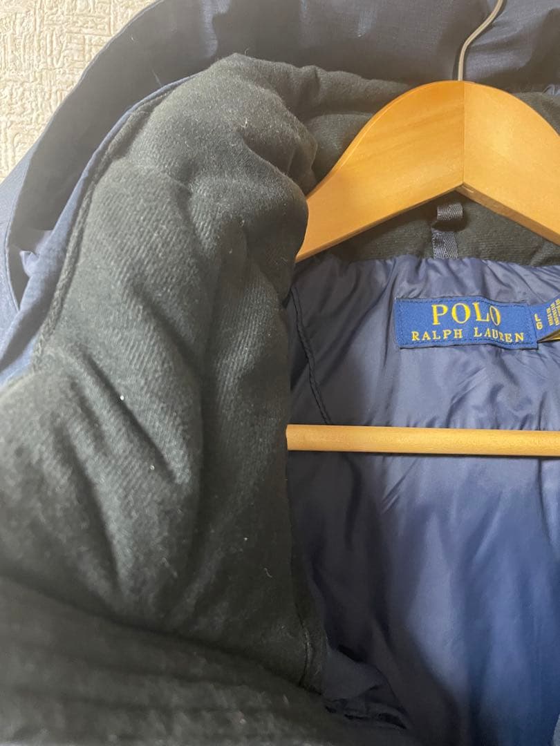 POLO Ralph Lauren ダウンベスト　現行タグ　フード　中古　美品