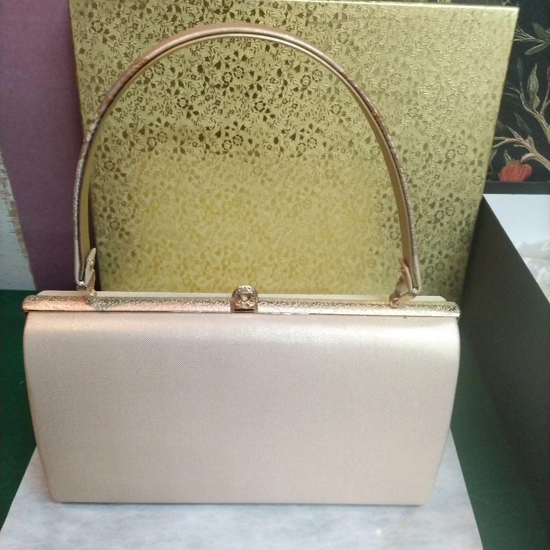 和装用バッグ ゴールド 草履セット　キンワシ印