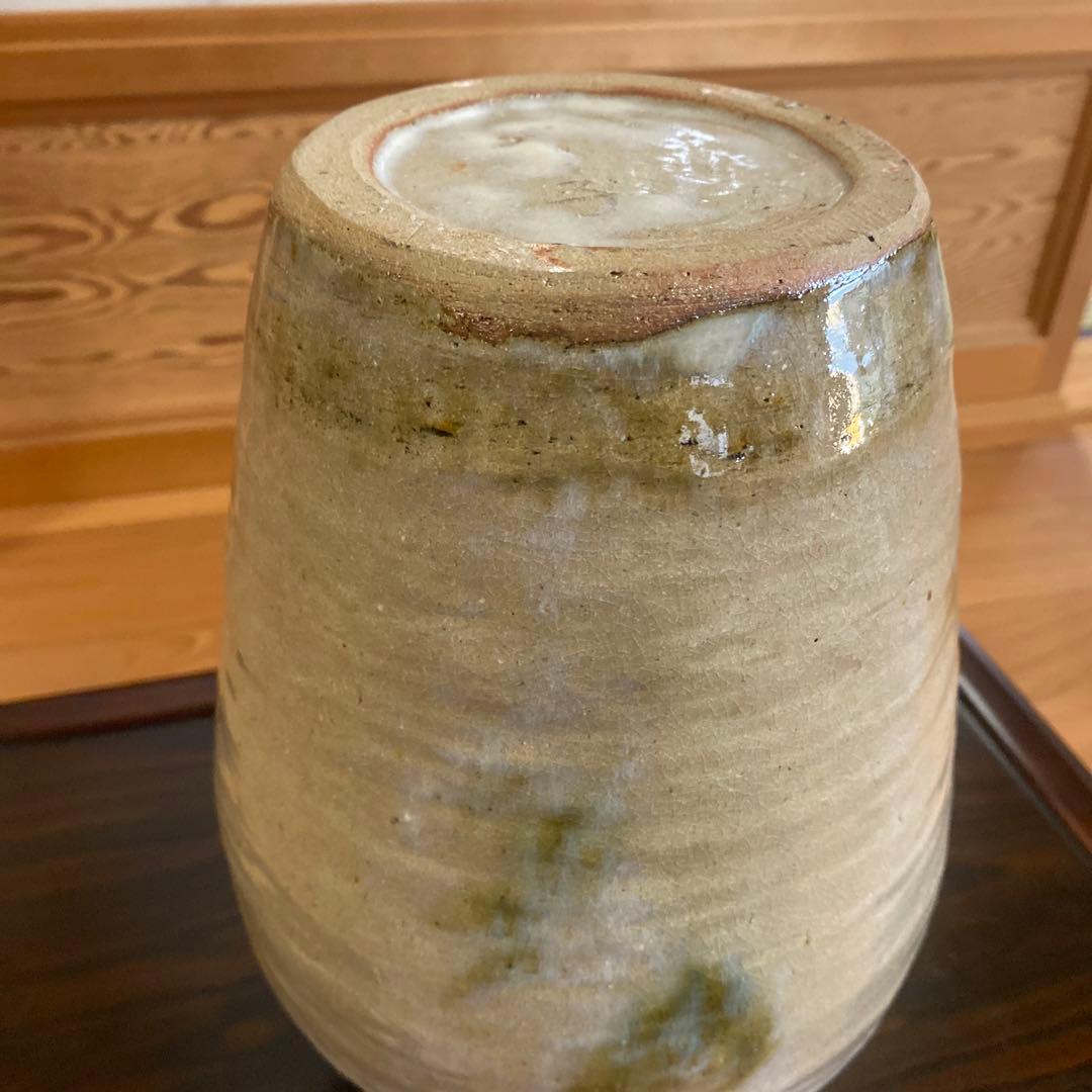 志野焼？品のある壺 花器 花入 アンティーク レトロ