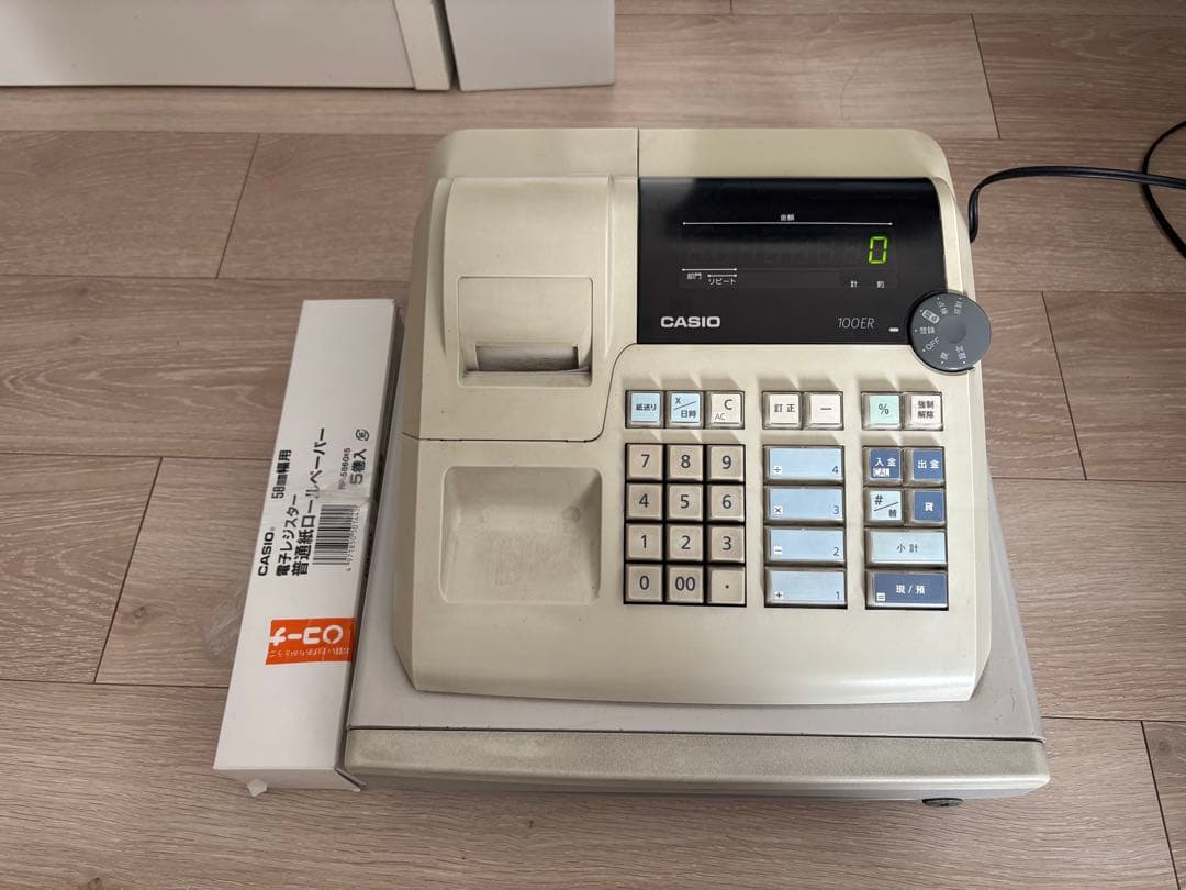 CASIO 100ER カシオ　レジスター　レジ　中古