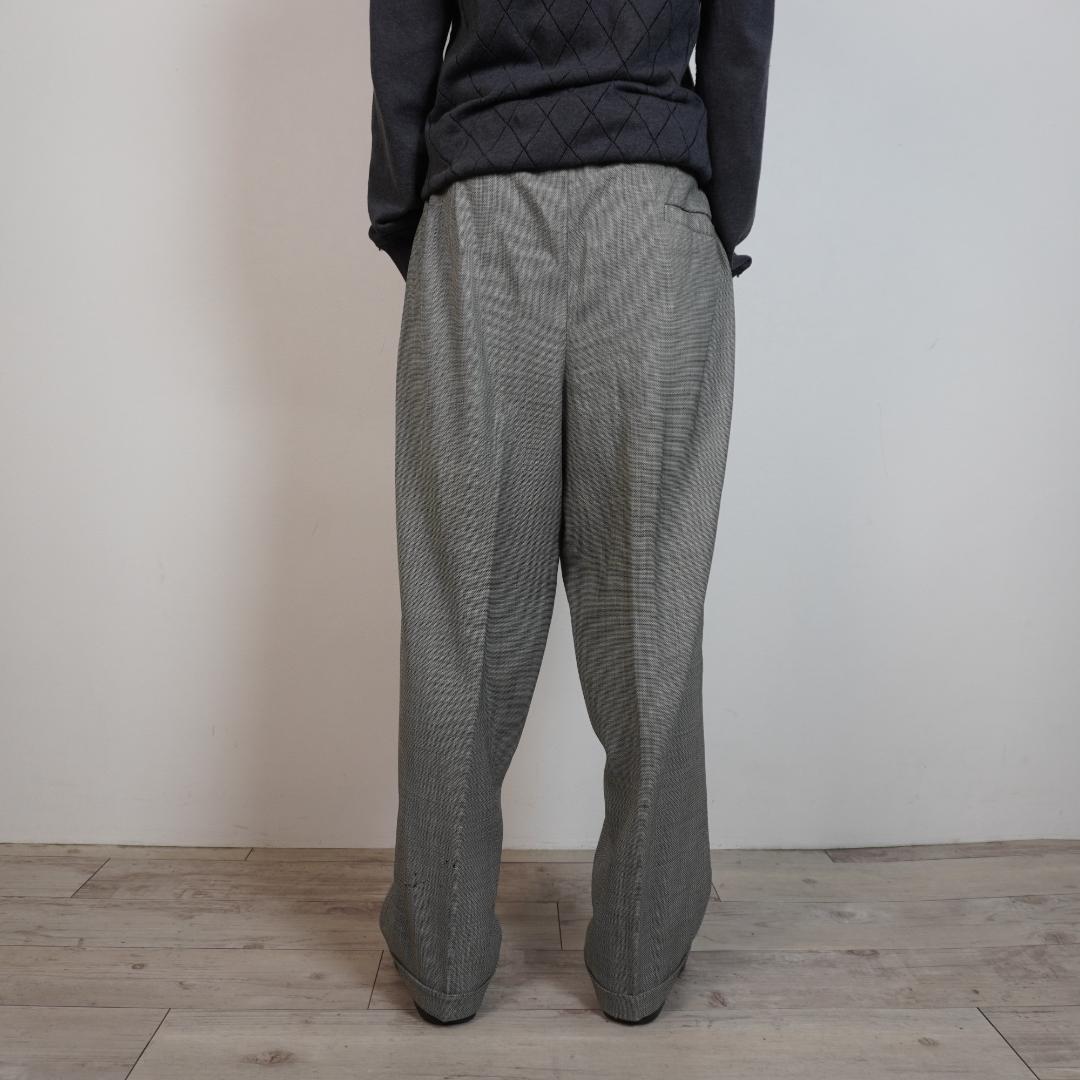 GIANNI VERSACE ダブル2タックスラックスパンツ グレー/TW274