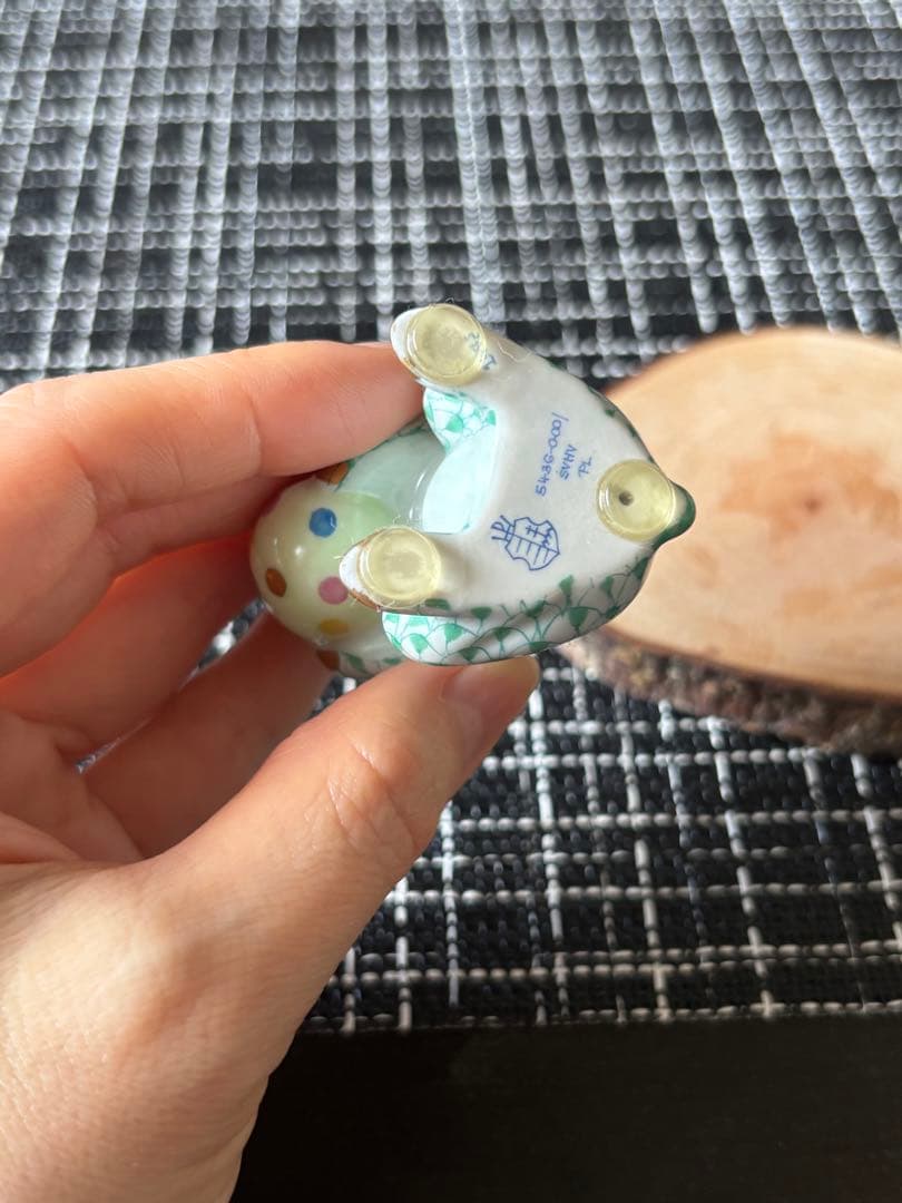 ヘレンド HEREND フィギュリン イースターバニーグリーン