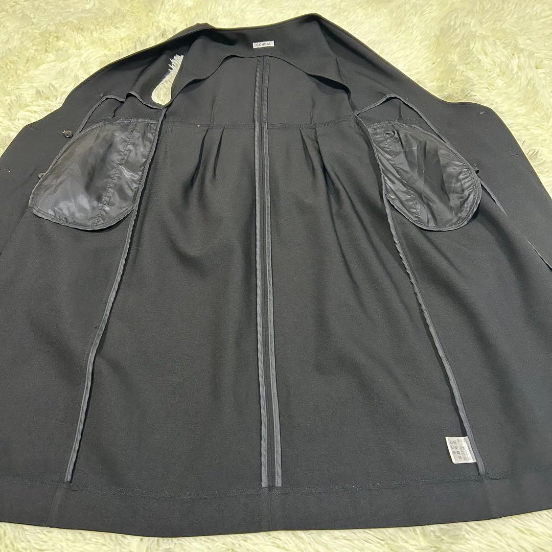 【美品】コヒナ COHINA洗える♡ ダブルボタンジレワンピース